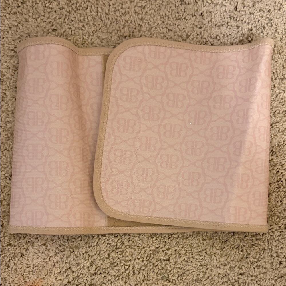Belly Bandit Pink Logo Pattern Maternity Belly Wrap